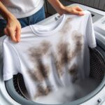 Dirty t-shirt washing